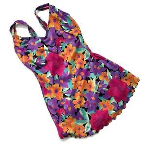 Vintage Robby Len Floral One Piece ***SEE PHOTOS FOR MEASUREMENTS***